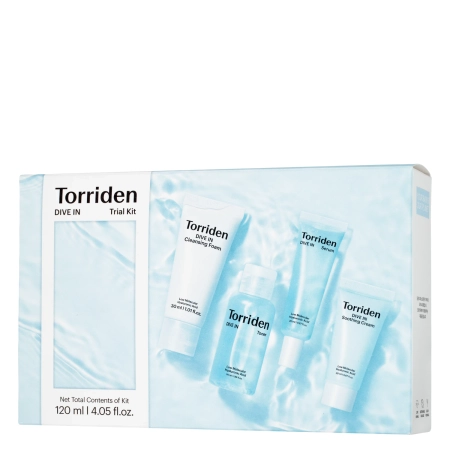 Torriden - Dive-In Trial Kit - Set de produse hidratante pentru îngrijirea feței - 50 ml + 30 ml + 20 ml + 20 ml