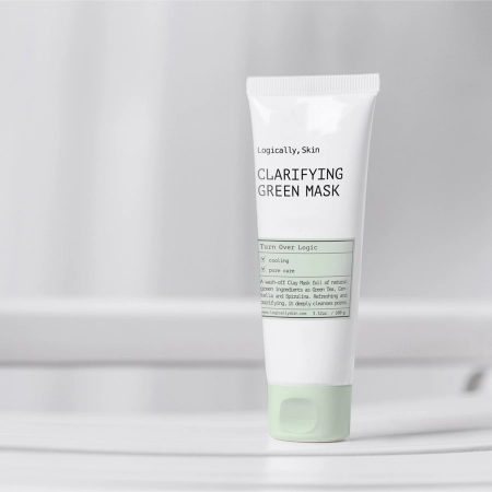 Logically, Skin - Clarifying Green Mask - Mască facială purificatoare cu argilă - 100g