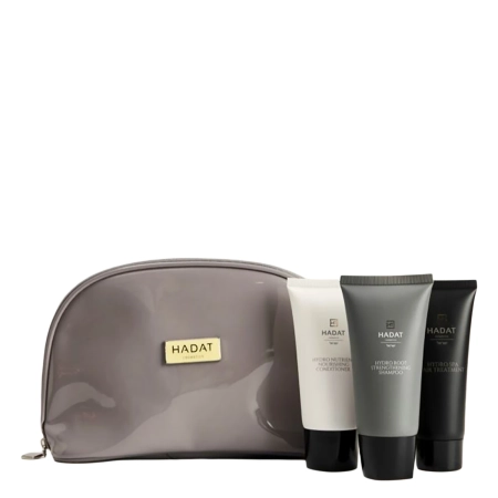 Hadat - Hydro Hair Growth Set - Set pentru creșterea părului - Geantă cosmetică - 70 ml + 70 ml + 70 ml