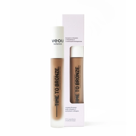 Veoli Botanica – Time To Bronze – Bronzer Cremă cu Vitamina C și Colagen de Origine Vegetală – 10ml