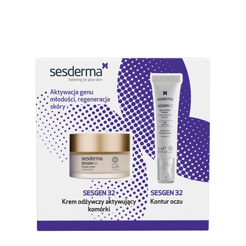 Sesderma - Sesgen Set - Set de Produse Hrănitoare - Cremă pentru Față + Cremă pentru Conturul Ochilor - 50ml + 15ml