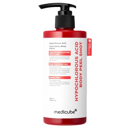 Medicube - Hypochlorous Acid Rice Body Peel Shot - Peeling pentru corp cu acid hipocloros - 280 ml