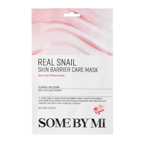 Some By Mi - Real Snail Skin Barrier Care Mask - Mască de folie cu efect de întărire a pielii - Mască de întărire - 20g
