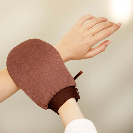 Cosibella Accessories – Mănușă exfoliantă pentru corp – Desert Brown