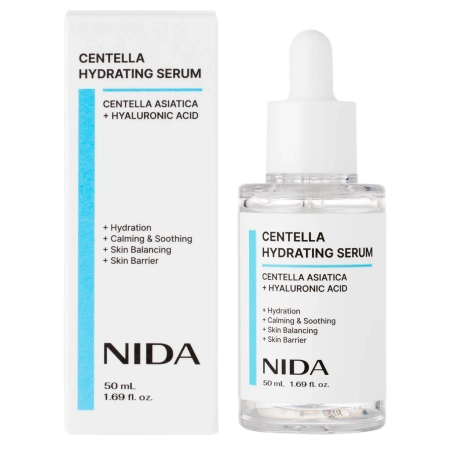 NIDA - Centella Hydrating Serum - Ser hidratant și calmant pentru față - 50 ml