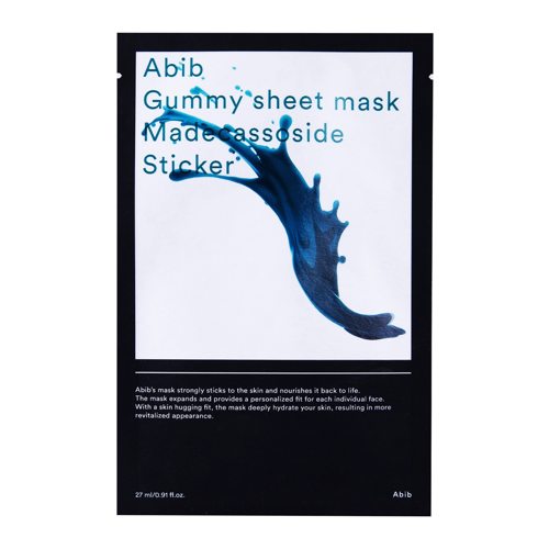Abib - Gummy Sheet Mask Madecassoside Sticker - Mască de folie hidratantă - 27ml