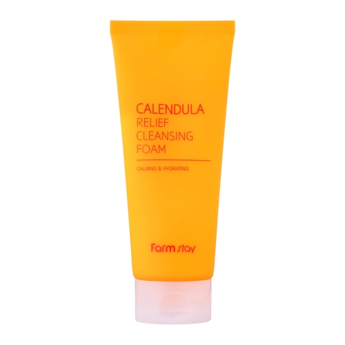 Farmstay - Calendula Cleansing Foam - Spumă de curățare pentru față cu Calendula - 180ml