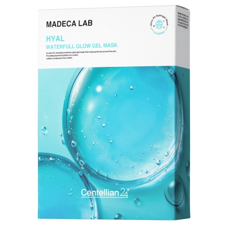Centellian24 - Hyal Waterfull Glow Gel Mask - Set de Măști Gel Hidratante pentru Față - 5 x 22 ml