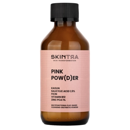 SkinTra - Pink Pow(d)er - Pudră multifuncțională de curățare și enzimatică pe bază de argilă - 40g