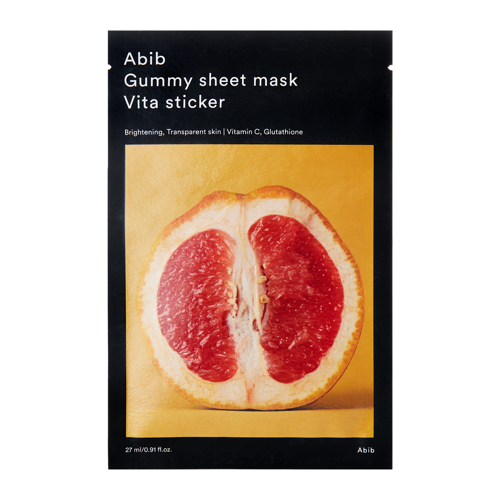 Abib - Gummy Sheet Mask Vita Sticker - Mască de folie cu efect iluminator - 27ml
