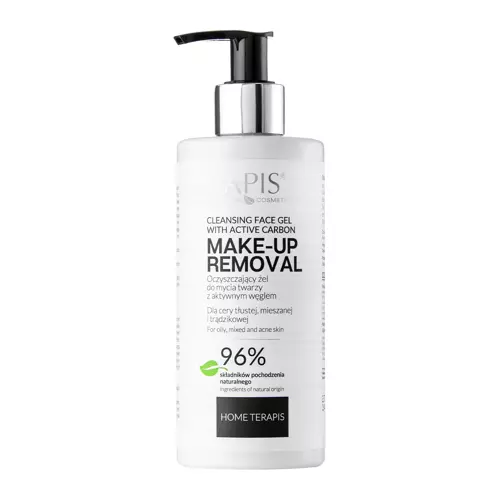 Apis - Cleansing Face Gel with Active Carbon - Gel de curățare facială cu carbon activat - 300ml