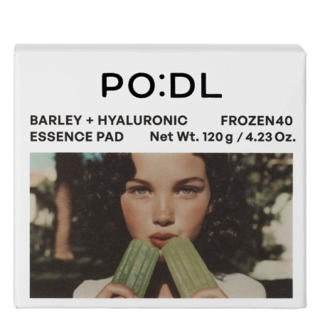 PO:DL - Barley Hyaluronic Frozen40 Essence Pads - Dischete hidratante pentru față - 70 buc.