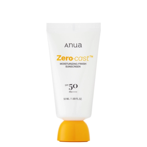 Anua - Zero-Cast Moisturizing Finish Sunscreen SPF50 PA++++ - Cremă Hidratantă cu Protecție Solară fără Urme Albe SPF50 PA++++ - 50 ml
