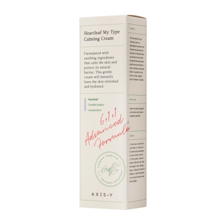 Axis-y - Heartleaf My-Type Calming Cream - Cremă ușoară de față cu textură de gel - 60ml