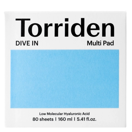 Torriden - Dive-In - Low Molecule Hyaluronic Acid Multi Pad - Dischete hidratante pentru față - 80 buc.