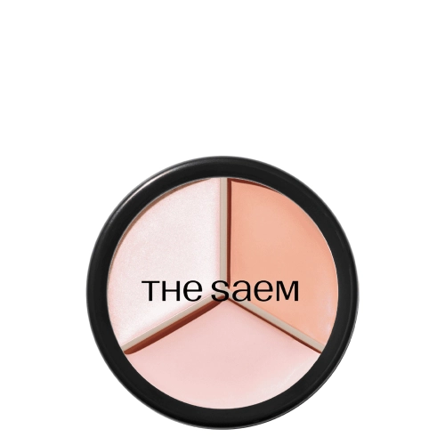 The Saem - Cover Perfection Triple Pot Concealer - Corector Triplu în Paletă - 05 Dark Up Beige - 13,5 g