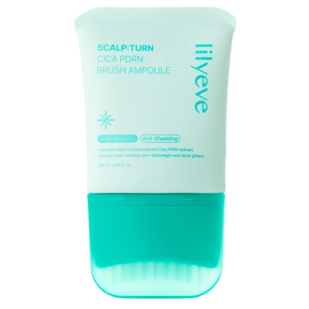 lilyeve - Scalp:Turn Cica PDRN Brush Ampoule - Fiolă anti-mătreață pentru scalp - 100 ml