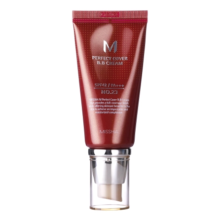 Missha - M Perfect Cover BB Cream SPF42/PA+++ - Cremă BB cu acoperire uniformă - No.23 Natural Beige - 50ml