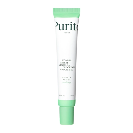 Purito Seul - Wonder Releaf Centella Eye Cream Unscented - Cremă inodoră pentru îngrijirea zonei ochilor - 30 ml