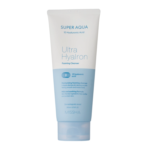 Missha - Super Aqua Ultra Hyalron Cleansing Foam - Spumă de curățare hidratantă - 200ml