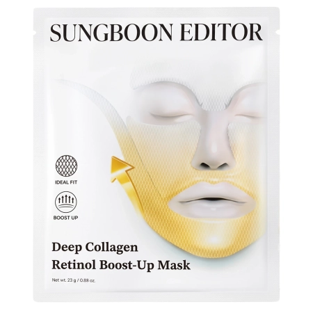 Sungboon Editor - Set de măști Deep Collagen Retinol Boost Up - Set de măști fermizante cu colagen și Retinolem - 4 buc./25 g