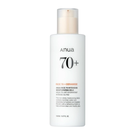 Anua - Rice 70 Intensive Moisturizing Milk - Loțiune de față cu hidratare intensă - 150ml