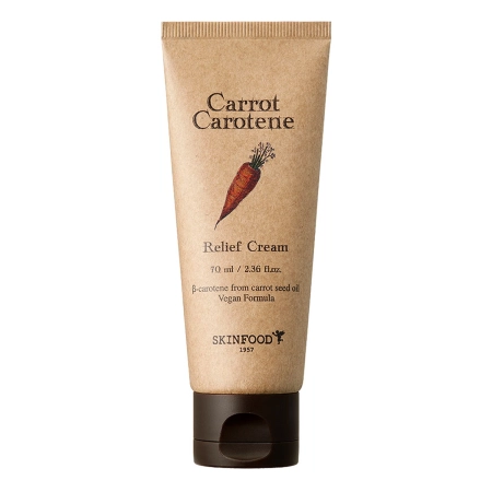 Skinfood - Carrot Carotene Relief Cream - Cremă de față calmantă cu extract de rădăcină de morcov - 70ml