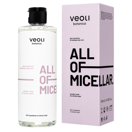 Veoli Botanica - ALL OF MICELLAR - Apă micelară delicată pentru toate tipurile de ten - 500 ml
