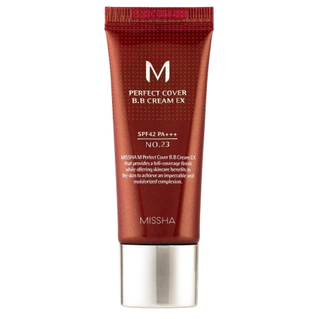Missha - M Perfect Cover BB Cream SPF42/PA++ - Cremă BB cu acoperire uniformă - No.23 Natural Beige - 20ml