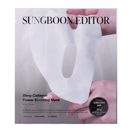 Sungboon Editor - Deep Collagen Power Boosting Mask - Mască de Hidrogel Lifting pentru Față – 1 buc. / 37g