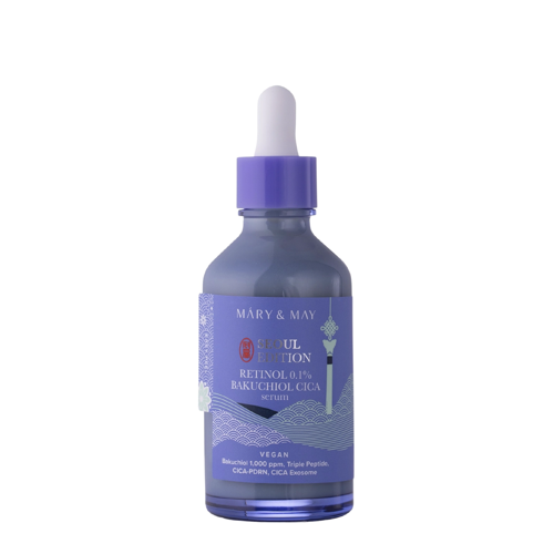 Mary&May - Retinol 0.1% Bakuchiol Cica Serum - Ser facial de întărire cu retinol - 80ml