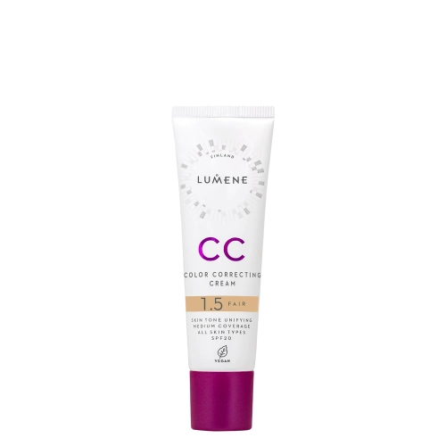 Lumene - CC Color Correcting Cream SPF 20 - Fond de ten CC corector - 1,5 Fair - 30 ml