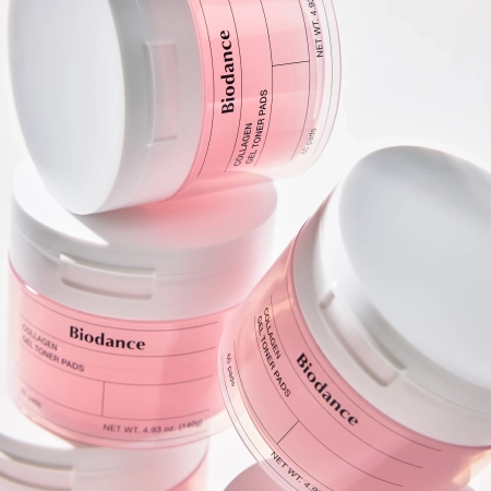 Biodance – Collagen Gel Toner Pads – Dischete cu gel tonifiant și colagen pentru față – 60 bucăți
