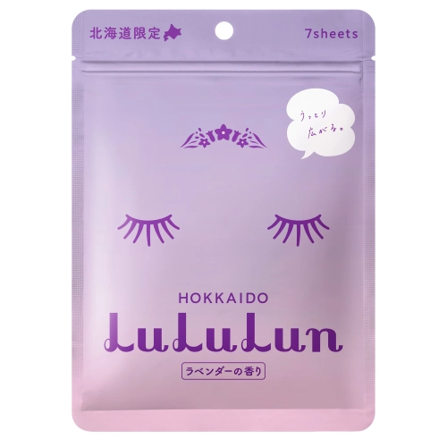 LuLuLun - Premium Sheet Mask Hokkaido Lavender - Set de măști tip șervețel calmante - Lavandă - 7 buc.
