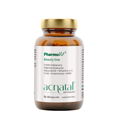 Pharmovit - Acnatal Skin Booster - Suport pentru acnee Supliment alimentar - Capsule - 60pcs