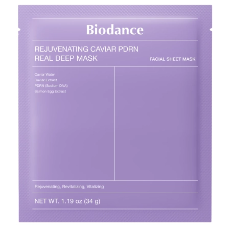 Biodance - Rejuvenating Caviar PDRN Real Deep Mask - Mască de față cu colagen și PDRN - 1 buc / 34 g