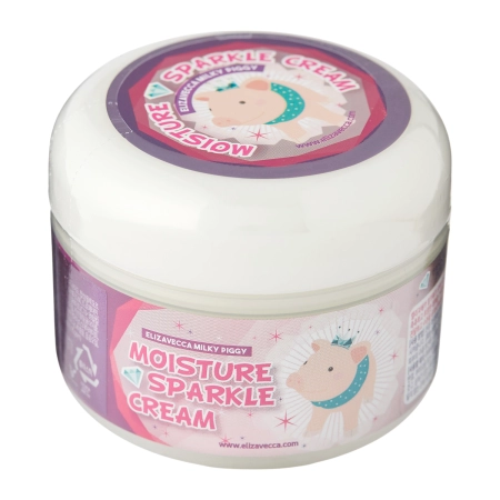 Elizavecca - Milky Piggy Moisture Sparkle Cream - Cremă hidratantă pentru față - 100g