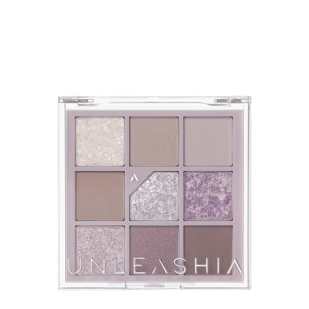 Unleashia - Glitterpedia Eye Palette - Paletă vegană de farduri de pleoape - 4 All of Lavender Fog - 6,6g