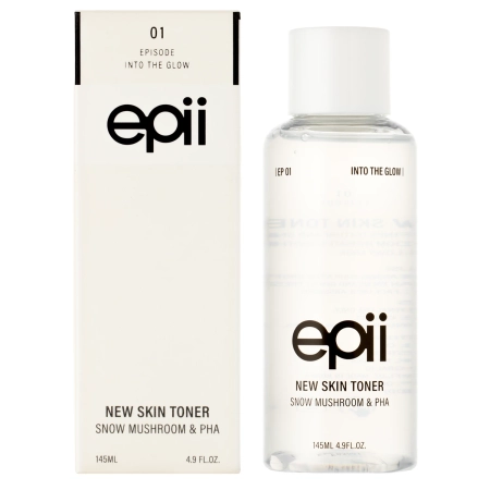 Epii - New Skin Toner Snow Mushroom & PHA - Toner hidratant și exfoliant pentru față - 145 ml