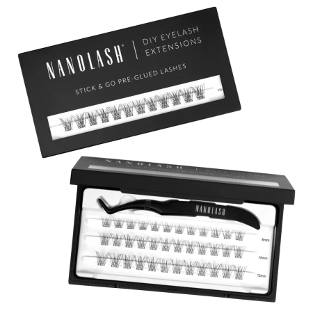 Nanolash - Stick & Go Pre-Glued Lashes - Seturi de gene cu adeziv - Classy Short - 1 ambalaj