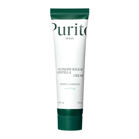 Purito Seoul - Wonder Releaf Centella Cream - Cremă calmantă cu extract de Centella Asiatică - 50ml