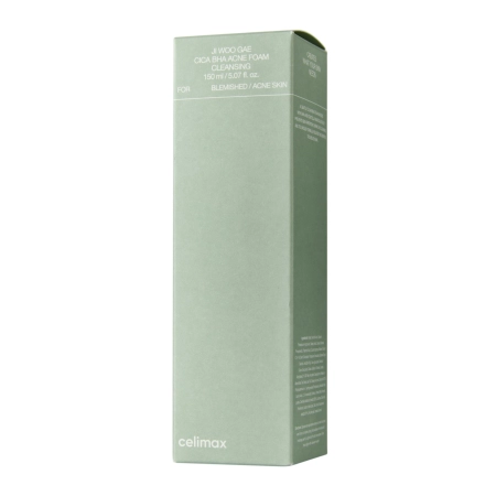 Celimax - Ji.Woo.Gae Cica BHA Acne Spumă de curățare - spumă purificatoare pentru pielea cu acnee - 150ml