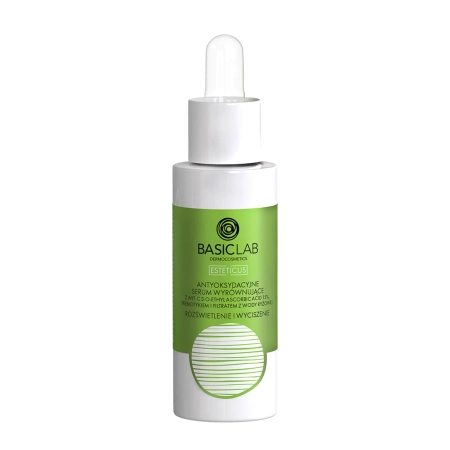 BasicLab - Esteticus - Light & Quiet - Ser antioxidant de echilibrare cu vitamina C 15% - 30ml