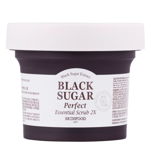 Skinfood - Black Sugar Perfect Essential Scrub 2X - Mască peeling cu zahăr brun - 210g