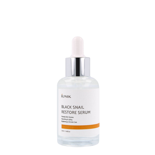iUNIK - Black Snail Restore Serum - Ser regenerant cu mucină de melc - 50ml