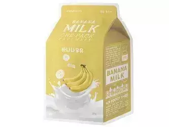 A'pieu - Milk One Pack Mask - Banana - Mască nutritivă - 21g