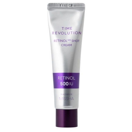 Missha - Time Revolution Retinol 500 Shot Cream - Cremă pentru fermitate cu retinol - 60 ml