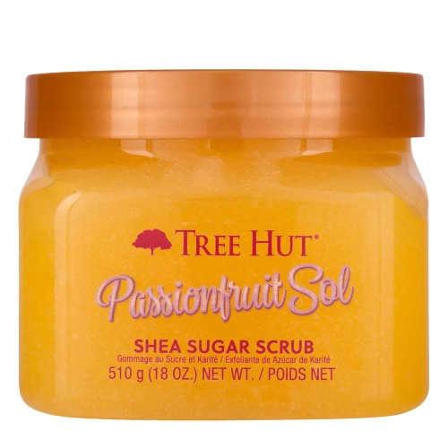 Tree Hut - Shea Sugar Scrub Passionfruit Sol - Exfoliant de corp cu zahăr – Fructul pasiunii – 510 g