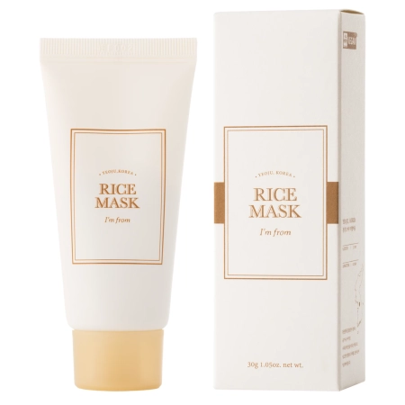 I'm From - Rice Mask Mini - Mască Hidratantă pentru Față cu Extract de Orez - 30 g