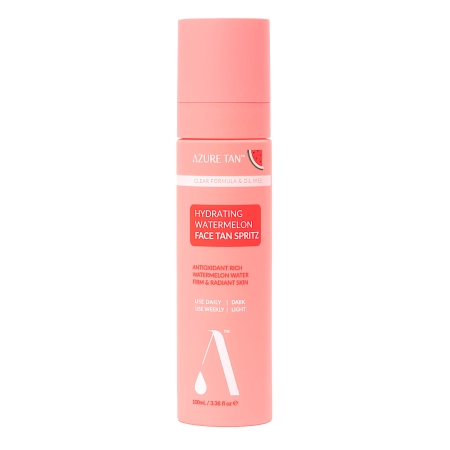 Azure Tan - Spray autobronzant hidratant pentru față cu pepene roșu – 100 ml